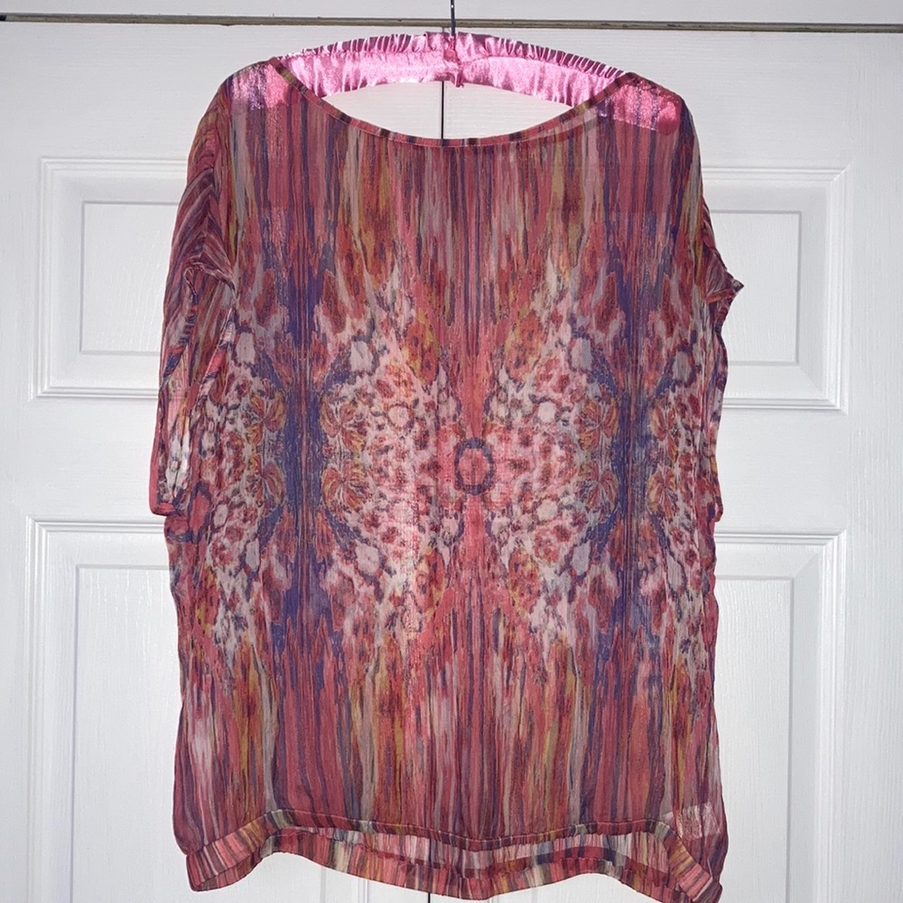 Sheer Short Sleeved Top